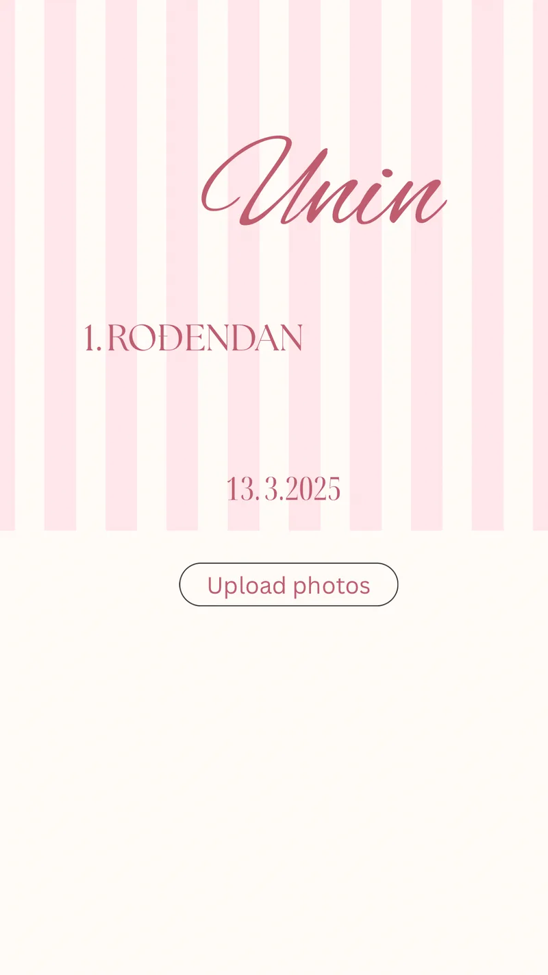 QR galerija — tema Candy za rođendane